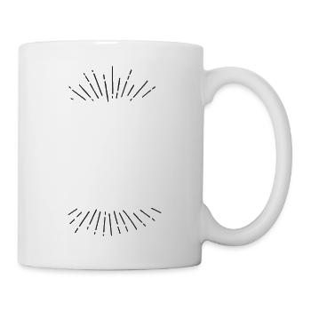 helle Strahlen - Tasse - Weiß - Rechts