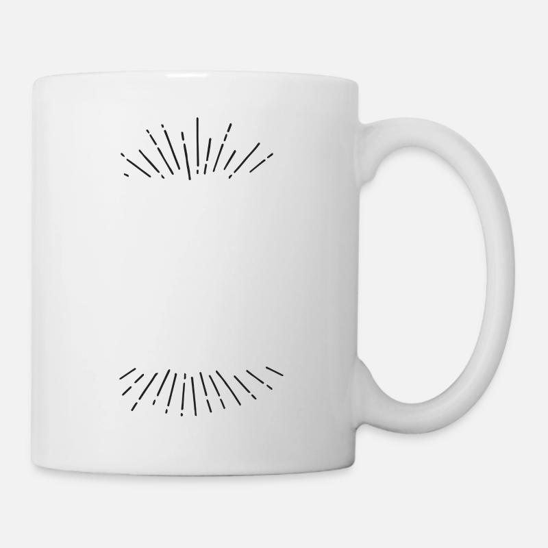 helle Strahlen - Tasse - Weiß