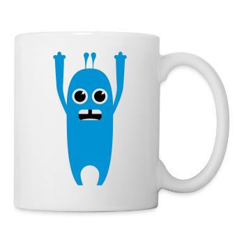 Hoch die Hände Wochenende / Funny Shirt / comic - Tasse - Weiß - Rechts