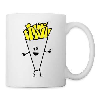 french fries - Tasse - Weiß - Rechts