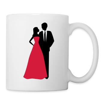 Couples de mariage, jeune mariée, marié - Mug blanc - blanc - Droite