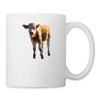 cow cow calf calf beef - Mug - white - Right