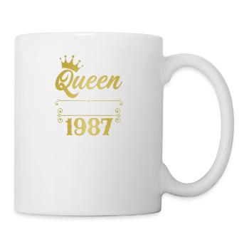 La reine régnant depuis 1987 - Mug blanc - blanc - Droite