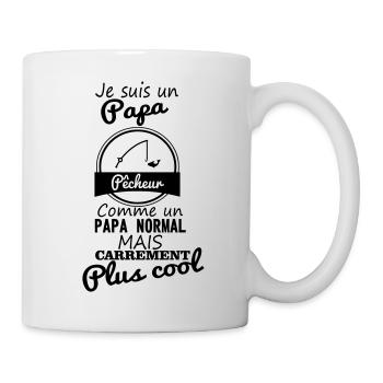 Papa pêcheur - pêche - père - Mug blanc - blanc - Droite