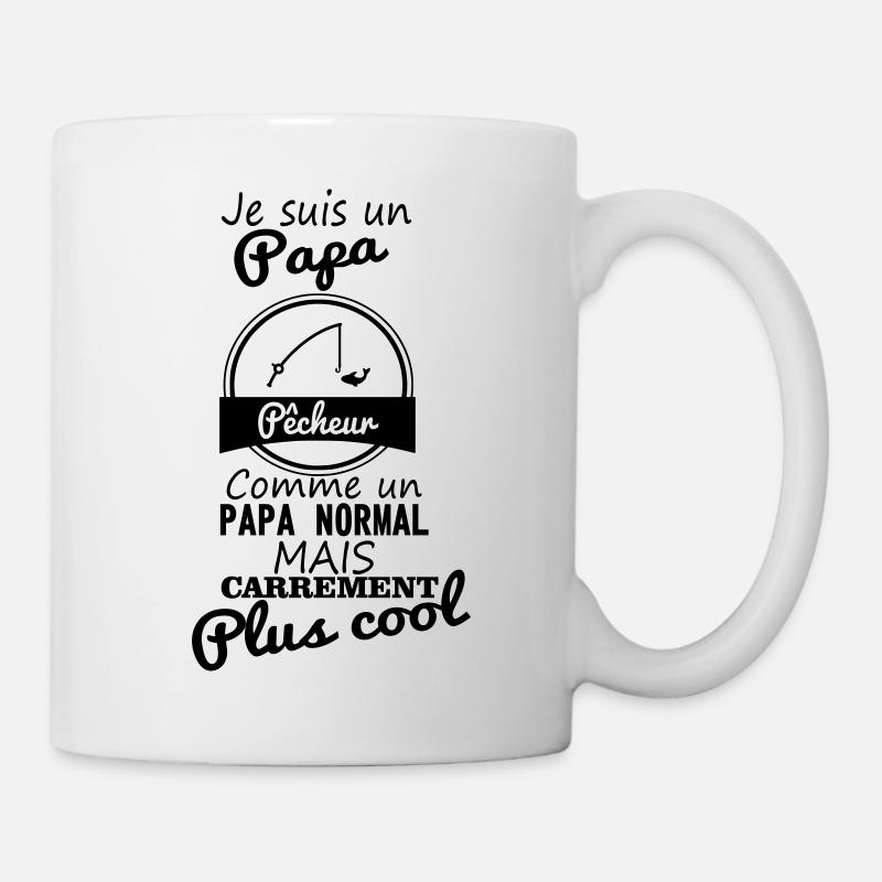 Papa pêcheur - pêche - père - Mug blanc - blanc
