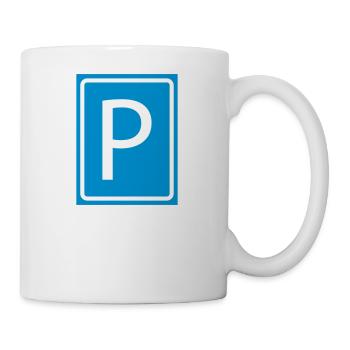 P Parking Parking Parking Parking 2c - Mug - white - Right