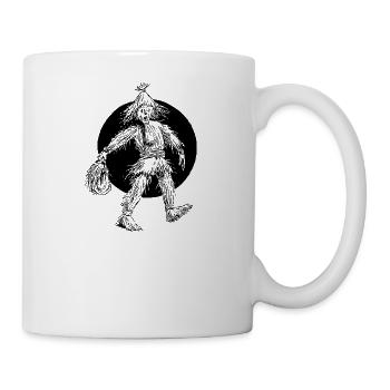farmer gardener gardening scarecrow tractor154 - Tasse - Weiß - Rechts