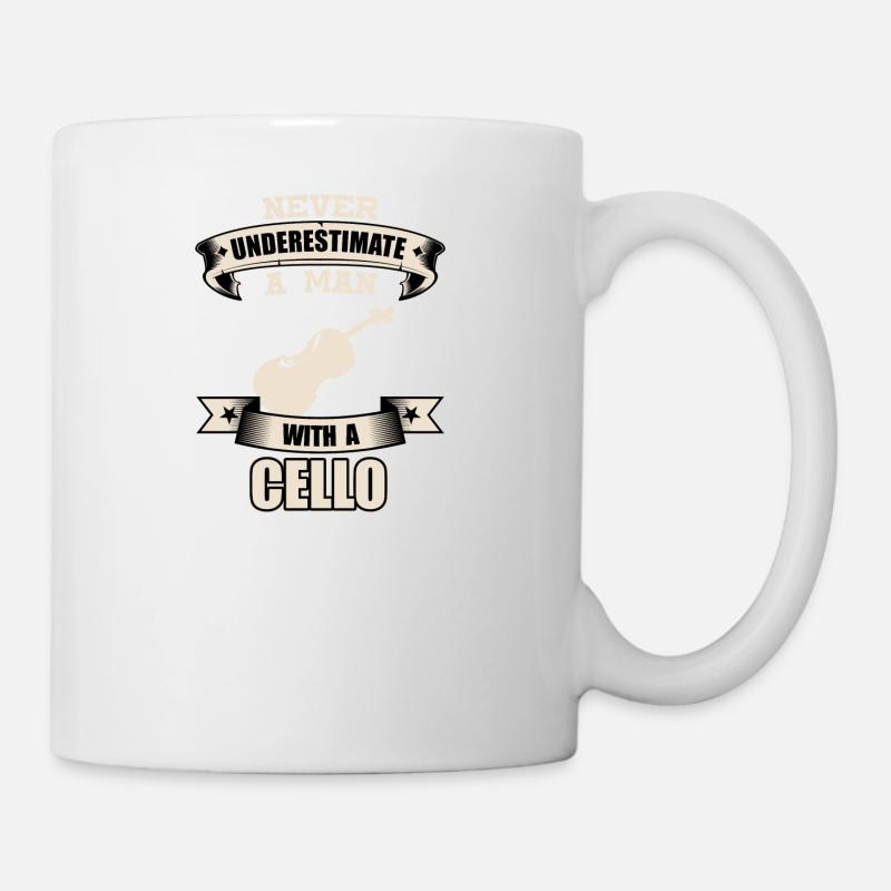 T-shirt cello idée de cadeau de Noël drôle - Mug blanc - blanc