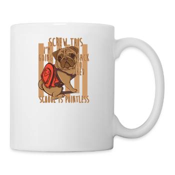 J'en ai rien à faire - Mug blanc - blanc - Droite