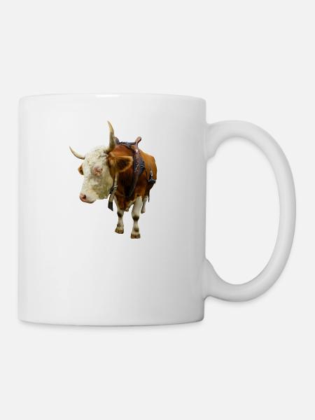 viande de vache vache boeuf d'un animal - Mug blanc - blanc
