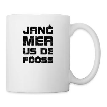 Kölsch - Jang mer us de Fööss - Vintage - Tasse - Weiß - Rechts