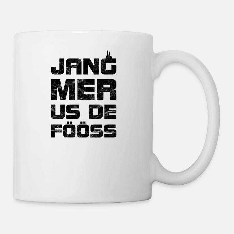 Kölsch - Jang mer us de Fööss - Vintage - Tasse - Weiß