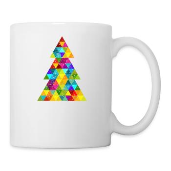 coloré de Noël Oh Christmas Tree Hipster grunge - Mug blanc - blanc - Droite