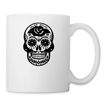 Sugar Skull - Tasse - Weiß - Rechts