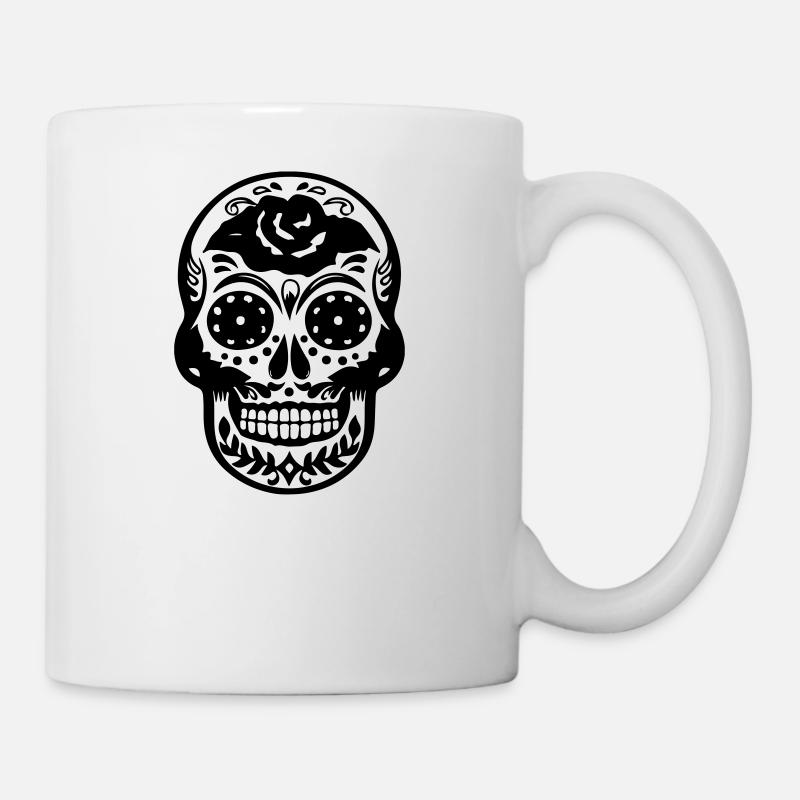 Sugar Skull - Tasse - Weiß