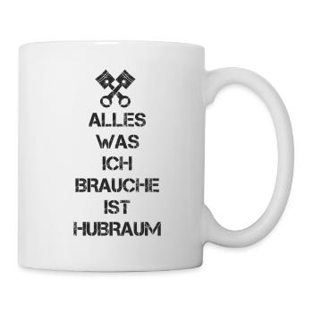 Hubraum für alle - Tasse - Weiß - Rechts