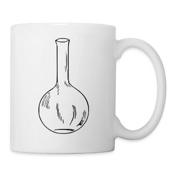 Chemie Kolben - Tasse - Weiß - Rechts
