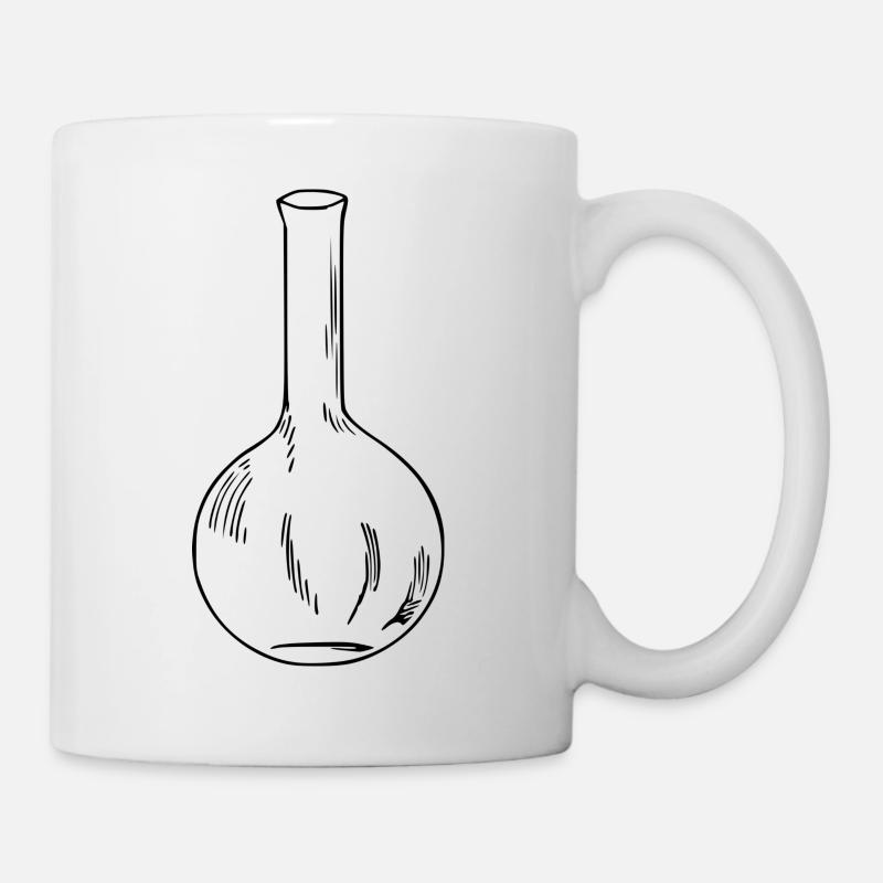 Chemie Kolben - Tasse - Weiß