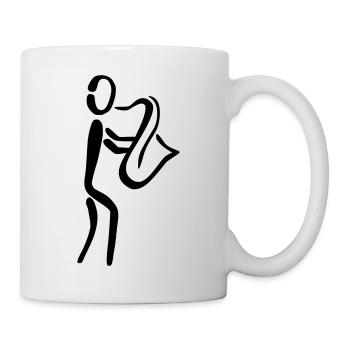 Saxophone Saxophoniste - Mug blanc - blanc - Droite