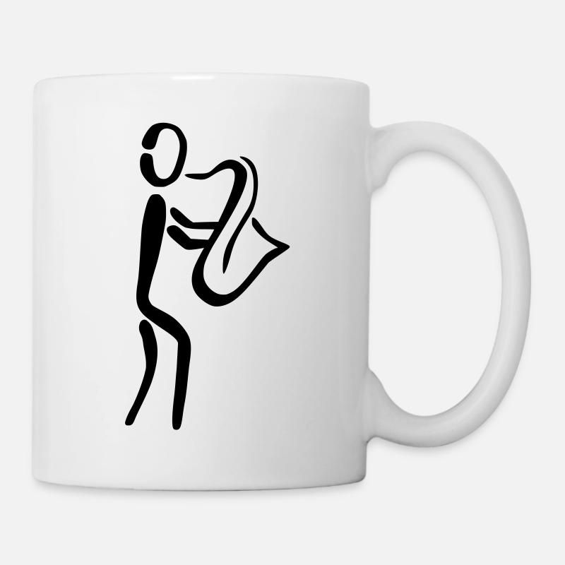 Saxophonist Saxophon - Tasse - Weiß