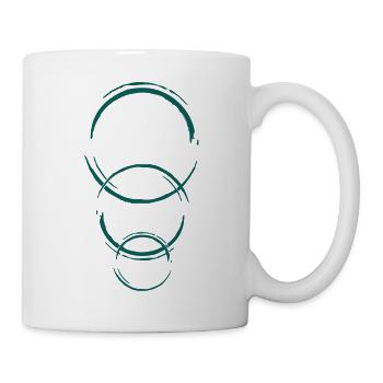 Triple anneaux para - Mug blanc - blanc - Droite