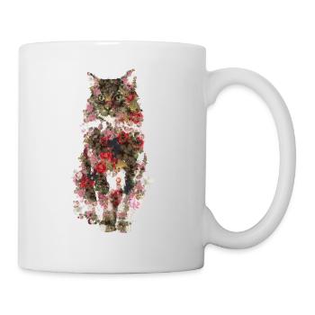 Kitty kitty vintage - Mug blanc - blanc - Droite