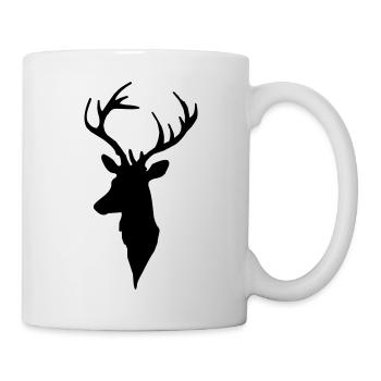 Deer head - Mug - white - Right