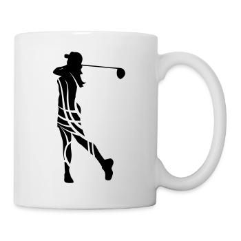 Golf female tribal de - Tasse - Weiß - Rechts