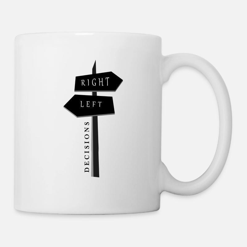 Wegweiser Design - Tasse - Weiß