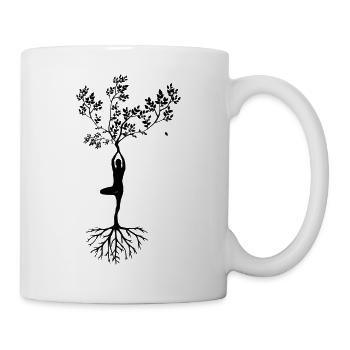 Yoga tree - Mug - white - Right