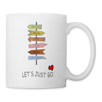 Allons-y. - Mug blanc - blanc - Droite