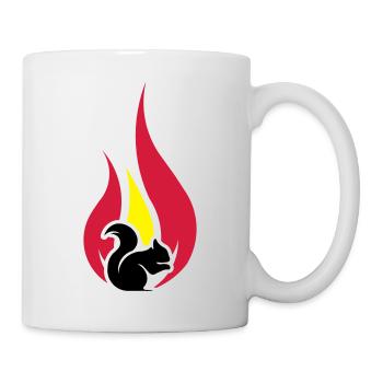 summer squirrel - Tasse - Weiß - Rechts