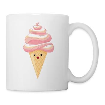 Kawaii - ice on croissant - Mug - white - Right