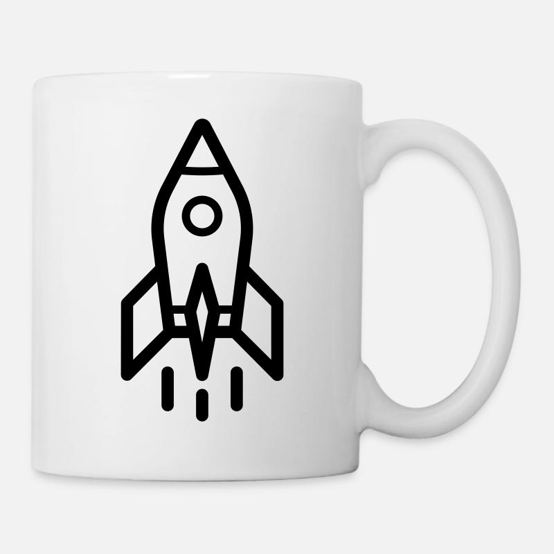 Rakete - Tasse - Weiß