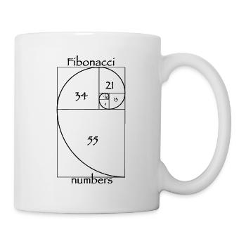 Fibonacci-Zahlen - Tasse - Weiß - Rechts