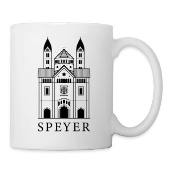 Speyer - Dom - Classic Font - Tasse - Weiß - Rechts