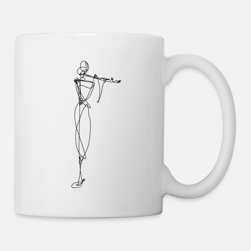 flûte - Mug blanc - blanc