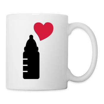 babyflasche_love_2__f2 - Tasse - Weiß - Rechts