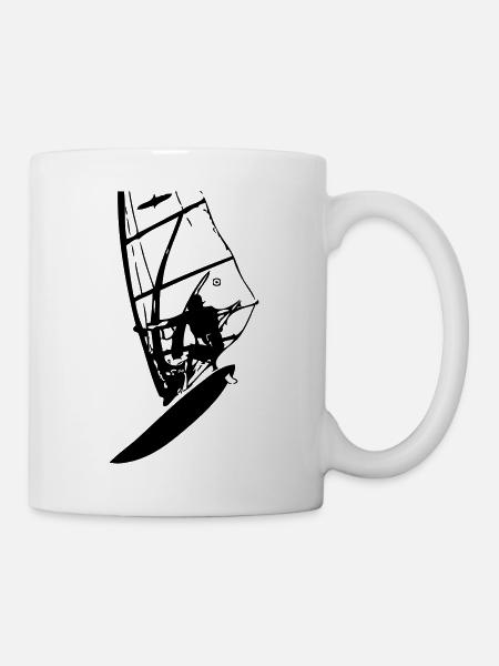 Windsurf Loop - Tasse - Weiß