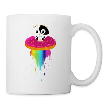 Horni lifts ab_Donutraumschiff - Mug - white - Right