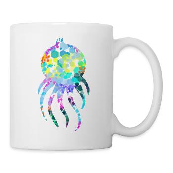 calamar - Mug blanc - blanc - Droite