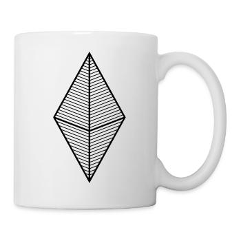 Raute - Tasse - Weiß - Rechts