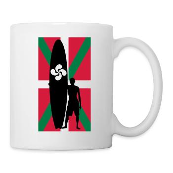 basque surfer - Mug blanc - blanc - Droite
