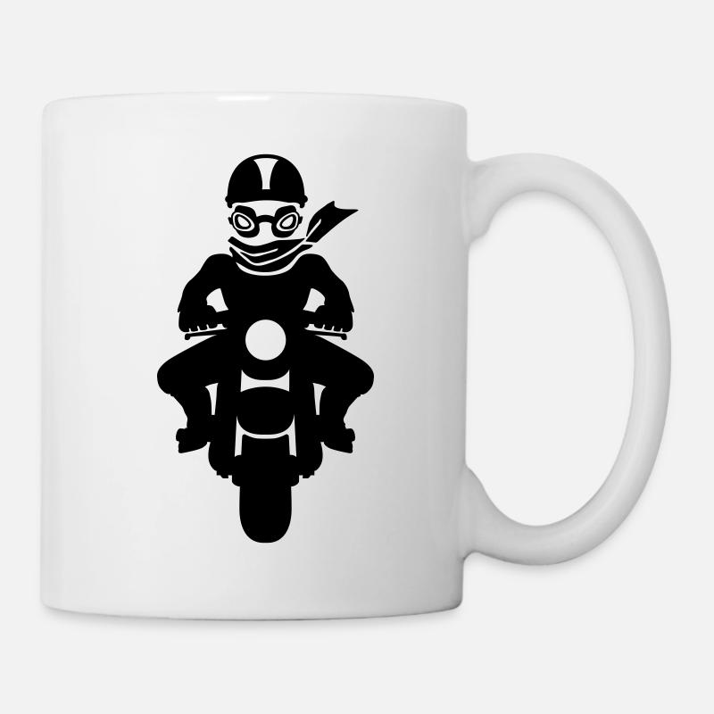 Motard - Mug blanc - blanc