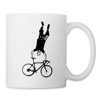 Rennrad, Fahrrad, Fixie, Radsport, Handstand, Bike - Tasse - Weiß - Rechts