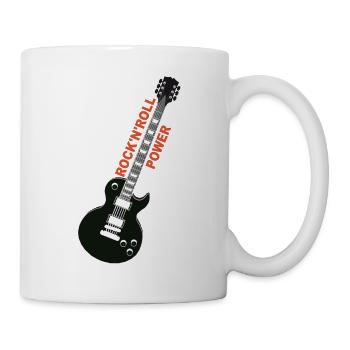 rock'n'roll_ guitar 2 - Mug - white - Right
