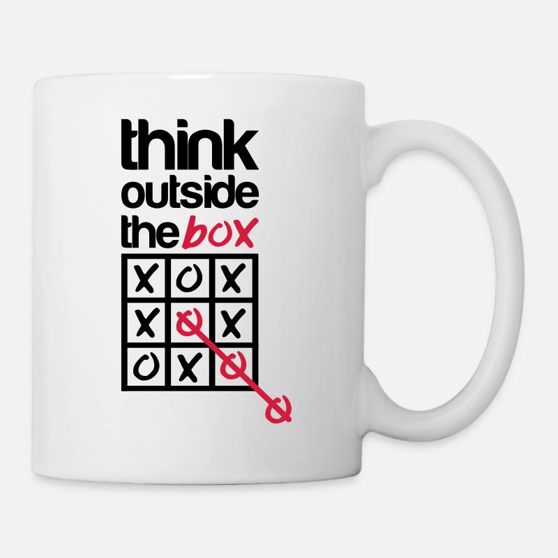 Think outside the box - Tasse - Weiß