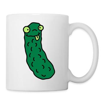 Funny Cucumber - Tasse - Weiß - Rechts