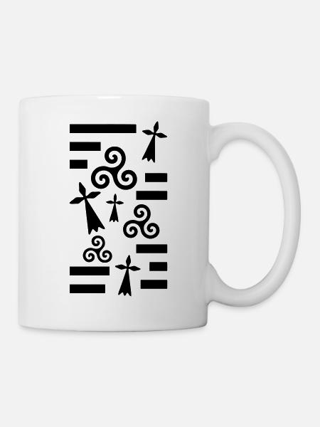 breizh bretagne fashion - Mug blanc - blanc