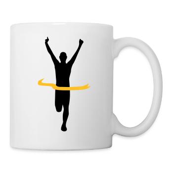 Sieger Gewinner - Tasse - Weiß - Rechts